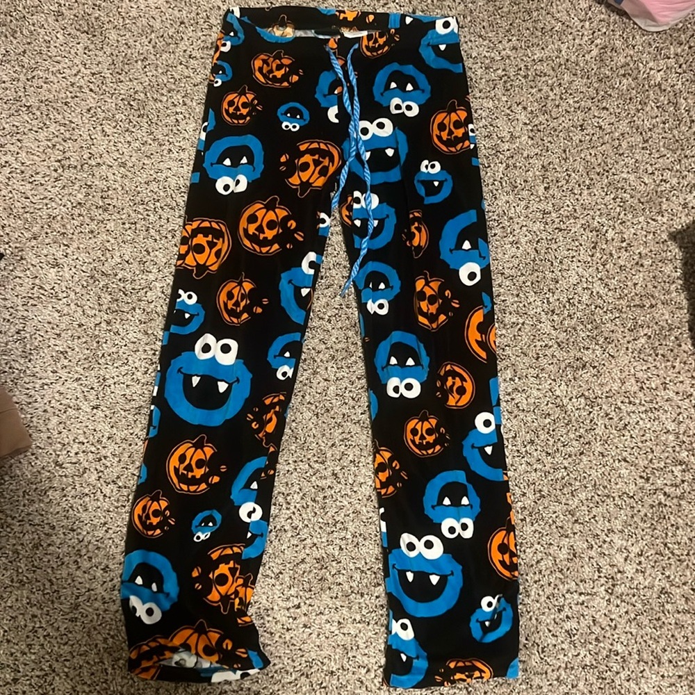 Halloween Cookie Monster Pajama Pants